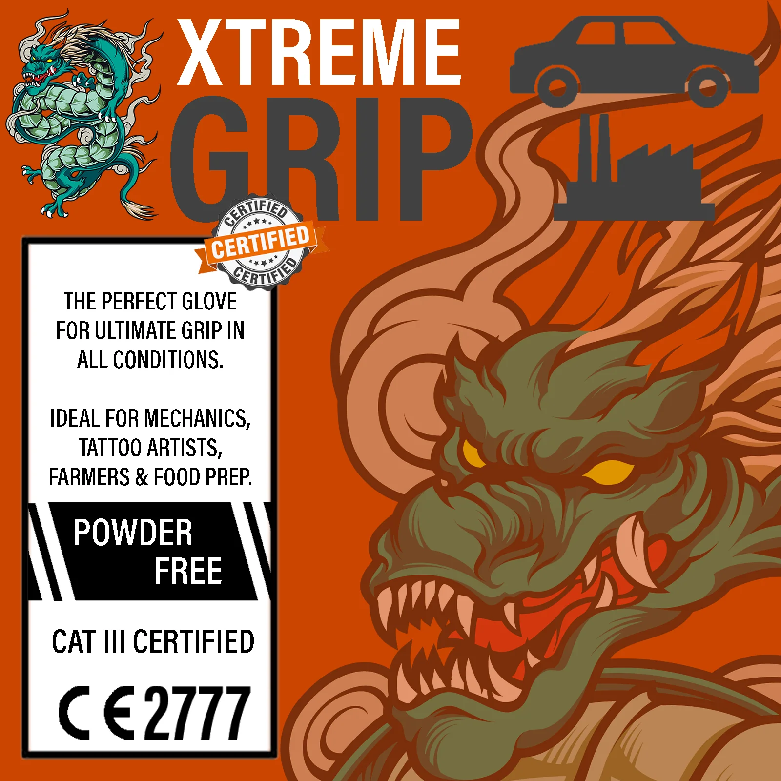 Xtremegrip Black Nitrile Gloves, Pack Of 50 Diamond Texture Grip Gloves - Image 6